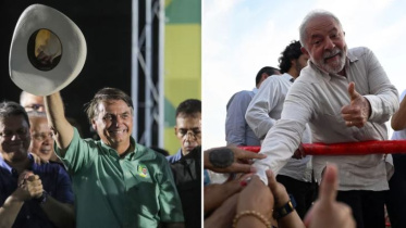 বর্তমান প্রেসিডেন্ট জায়ের বলসোনারো (বাঁয়ে) ও প্রতিদ্বন্দ্বী লুইজ ইনাসিও লুলা দা সিল্ভা (ডানে)। ছবি: এএফপি