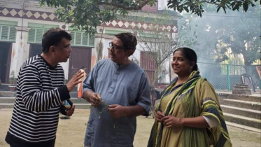 যাপিত জীবন চলচ্চিত্রের শুটিংয়ে আফজাল হোসেন