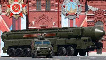 রাশিয়ার ব্যালিস্টিক ক্ষেপণাস্ত্রের মহড়া