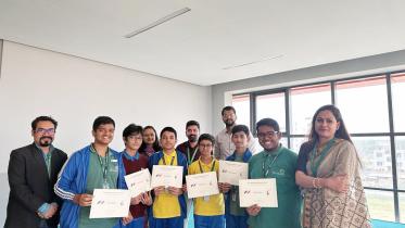 নাসা স্পেস সেটেলমেন্ট কনটেস্টে বিজয়ী ডিপিএস এসটিএস স্কুলের ৬ শিক্ষার্থী  