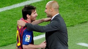Pep Guardiola & Lionel Messi 