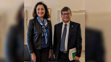 উজরা জেয়া ও মাসুদ বিন মোমেন। ছবি: এক্স