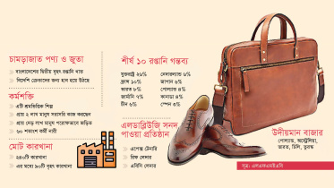 চামড়াজাত পণ্য, জুতা, রপ্তানি, ভারত, তুরস্ক, আলজেরিয়া, পোল্যান্ড, চিলি,