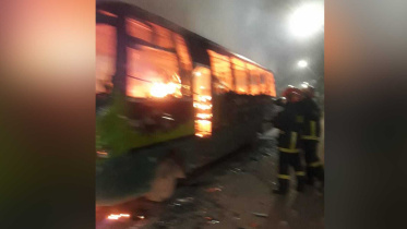 staff bus torched