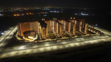 বিশ্বের সবচেয়ে বড় অফিস সুরাট ডায়মন্ড বোর্স। ছবি: প্রকল্পের ওয়েবসাইট থেকে সংগৃহীত