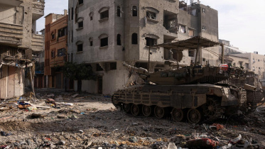 ১৭ ডিসেম্বর গাজায় ইসরায়েলের সামরিক অভিযান চলছে। ছবি: রয়টার্স 