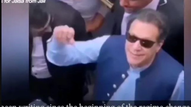 এআই দিয়ে নির্বাচনী প্রচারণা চালাচ্ছেন ইমরান খান। ছবি: ইউটিউব ভিডিও থেকে স্ক্রিণশট/ভার্জ