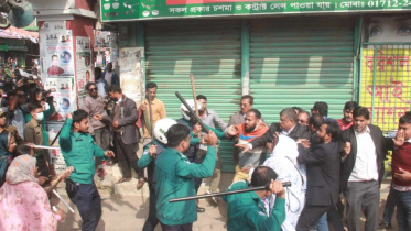বরিশালে বিএনপির নেতাকর্মীদের উপর পুলিশের লাঠিচার্জ