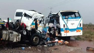 কেনিয়ায় বাস-ট্রাক সংঘর্ষে নিহত ১১ বিশ্ববিদ্যালয় শিক্ষার্থী। ছবি: বাসস