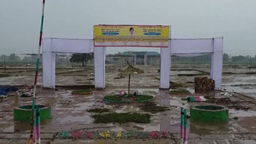 এখানেই আয়োজিত হয় ‘সৎসঙ্গ’ (প্রার্থনাসভা)। ছবি: স্টেটসম্যান