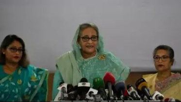 সায়মা ওয়াজেদ, শেখ হাসিনা ও শেখ রেহানা। ছবি: সংগৃহীত