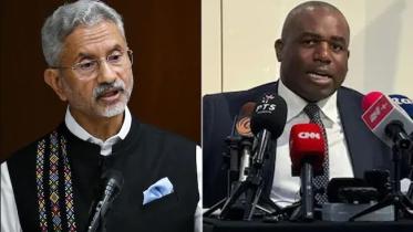 ভারতের পররাষ্ট্রমন্ত্রী এস জয়শঙ্কর ও যুক্তরাজ্যের পররাষ্ট্রমন্ত্রী ডেভিড ল্যামি। ফাইল ছবি/কোলাজ: সংগৃহীত