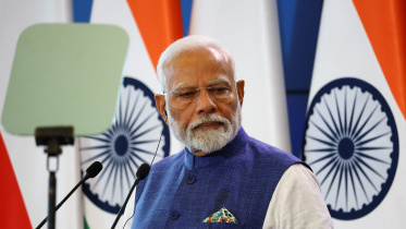 ওয়ারশতে সংবাদ সম্মেলনে ভারতের প্রধানমন্ত্রী মোদি। ছবি: রয়টার্স