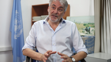 ইউনিফিলের মুখপাত্র আন্দ্রেয়া তেনেনতি। ছবি: রয়টার্স