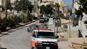 পশ্চিম তীরের আকাবায় ইসরায়েলি অভিযান। ছবি: রয়টার্স