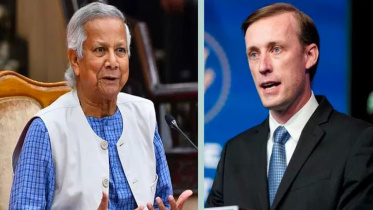 জেক সালিভান ও ড. মুহাম্মদ ইউনূস। কোলাজ ছবি: রয়টার্স