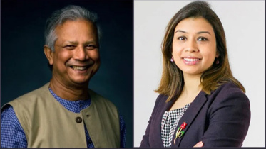 ড. ইউনুস ও টিউলিপ সিদ্দিক। কোলাজ ছবি: সংগৃহীত
