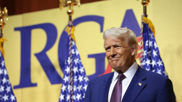 রিপাবলিকান গভর্নরদের সম্মেলনে বক্তব্য রাখছেন। ছবি: এএফপি