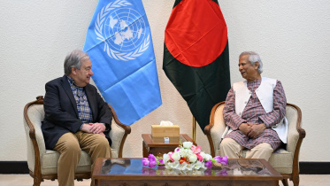 ড. ইউনূসের কার্যালয়ে আন্তোনিও গুতেরেস। ছবি: প্রধান উপদেষ্টার ভেরিফায়েড ফেসবুক পেজ 