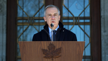 আগাম নির্বাচনের ঘোষণা দিচ্ছেন কানাডার প্রধানমন্ত্রী মার্ক কার্নি। ছবি: এএফপি