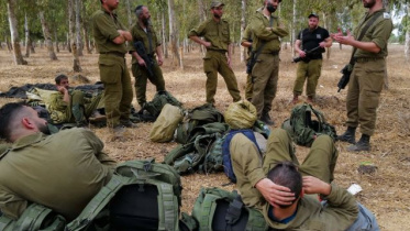 গাজায় মোতায়েন করার আগে গোলান মালভূমিতে আইডিএফের রিজার্ভ সেনাদের প্রশিক্ষণ দেওয়া হচ্ছে। ফাইল ছবি: সংগৃহীত