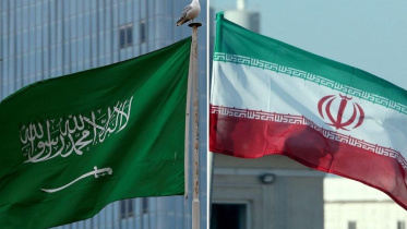 সৌদি আরব ও ইরানের পতাকা। ফাইল ছবি: রয়টার্স
