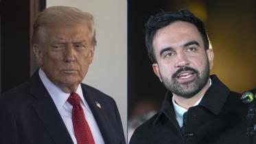 মার্কিন প্রেসিডেন্ট ট্রাম্প ও নিউইয়র্কের মেয়র মামদানি। ছবি: সংগৃহীত 