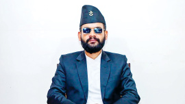 নেপালের প্রধানমন্ত্রী বালেন শাহ। ছবি: এএফপি
