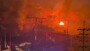 কক্সবাজারে গ্যাস স্টেশনে বিস্ফোরণ। ছবি: সংগৃহীত