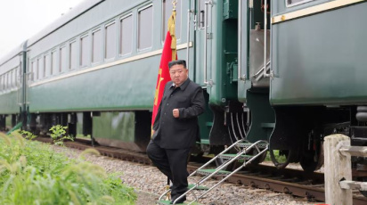 ২০২৪ সালে ট্রেনে চেপে চীন সফরে যান উত্তর কোরিয়ার নেতা কিম জং উন। ফাইল ছবি: রয়টার্স