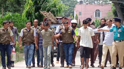 গ্রেপ্তার সিদ্ধার্থ দাস ও মুগ্ধ দাস। ফাইল ছবি