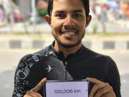 সুস্থ জীবনের জন্য প্রভাতের ১ লাখ কিলোমিটার সাইক্লিং 