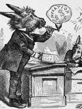 টমাস ন্যাস্টের কার্টুন, গাধা চরিত্রে একজন ডেমোক্র্যাটিক কংগ্রেসম্যান। ছবি: আর্কাইভ।  