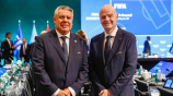 Gianni Infantino and Claudio Tapia